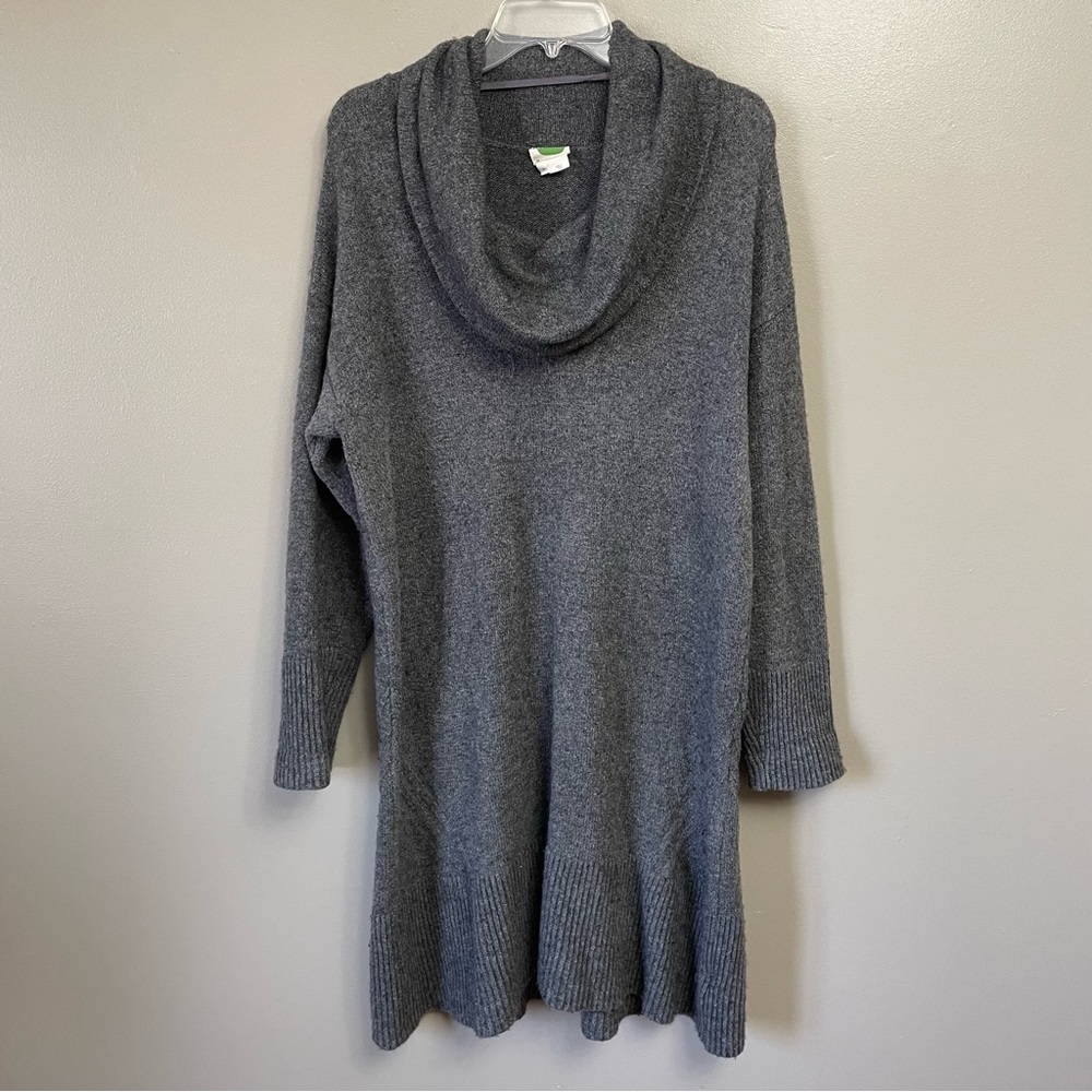 Anthropologie Charcoal Cowl Neck Sweater
